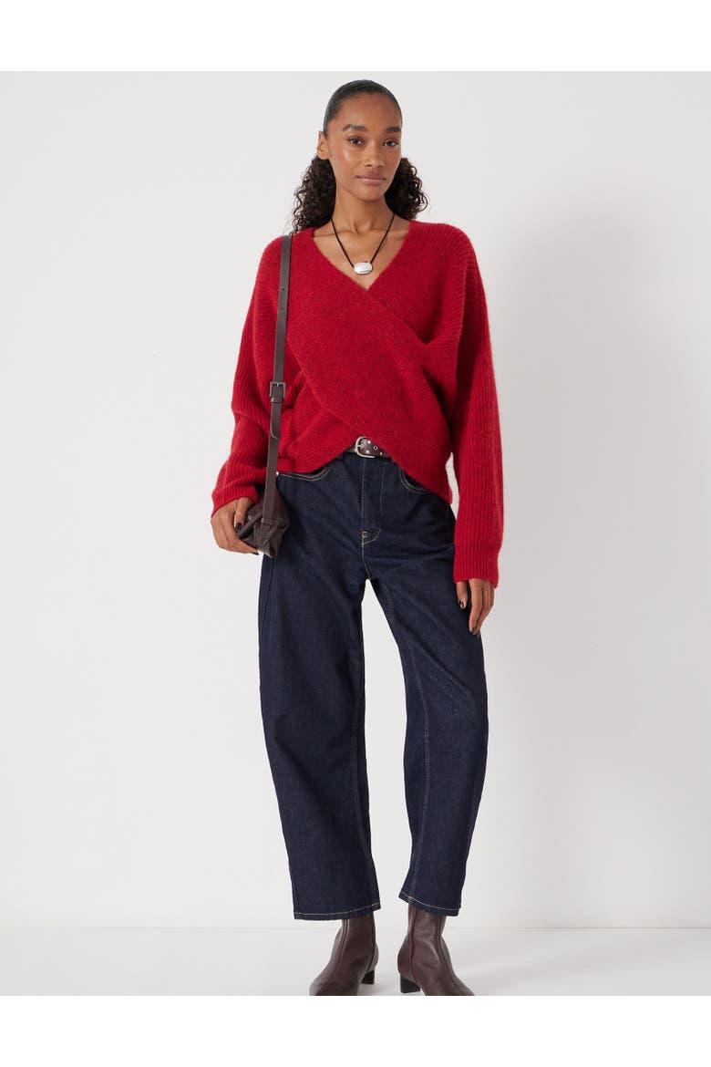 Betty Wool Blend Sweater, Alternate, color, Fiery Red