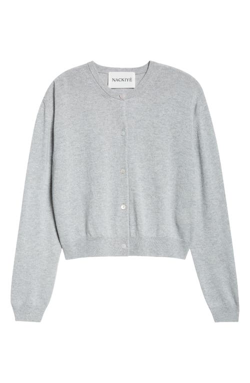 Nackiyé Nackiyè Classic Cashmere Cardigan In Gris