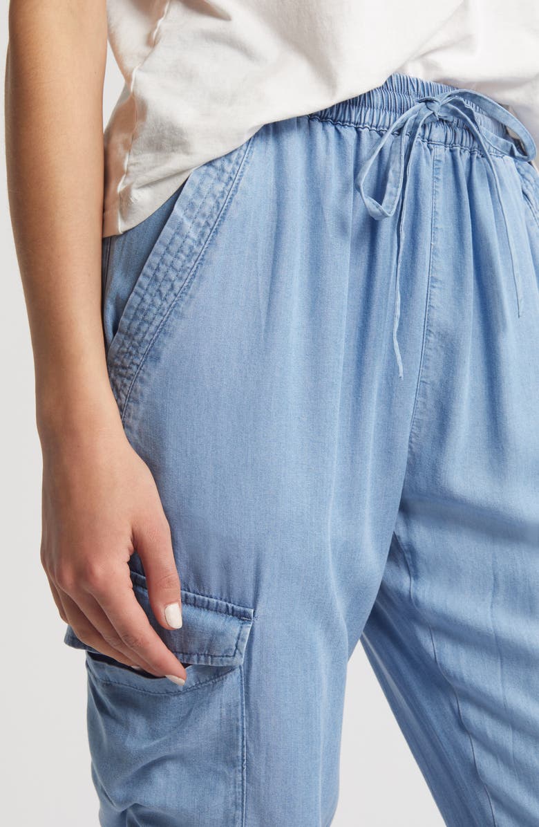 NIKKI LUND Simone Cargo Jogger Pants, Alternate, color, Blue