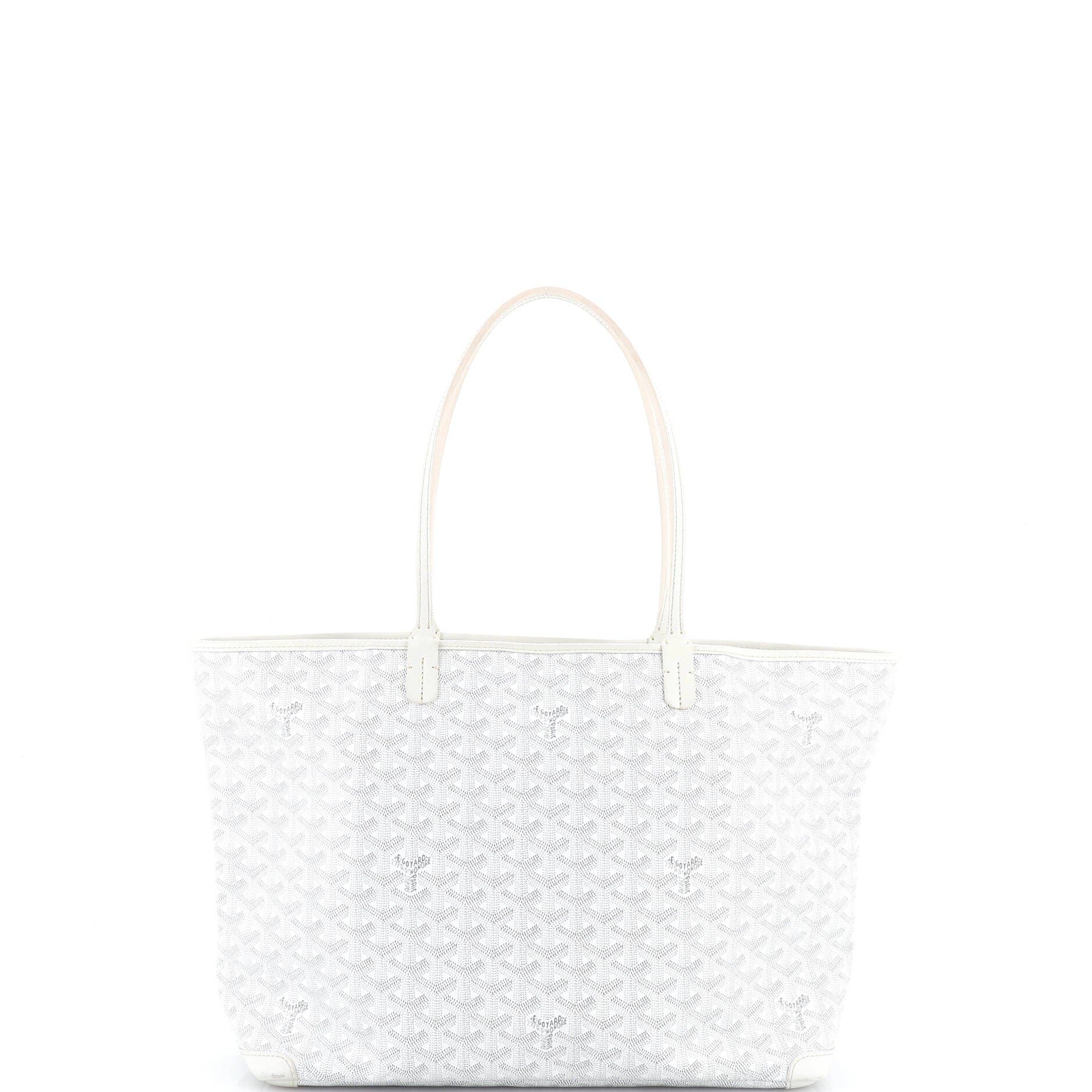 Pre-Owned Goyard Artois Tote Coated Canvas GM, Alternate, color, White