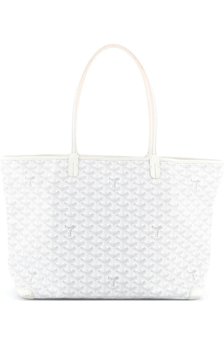 Pre-Owned Goyard Artois Tote Coated Canvas GM, Alternate, color, White