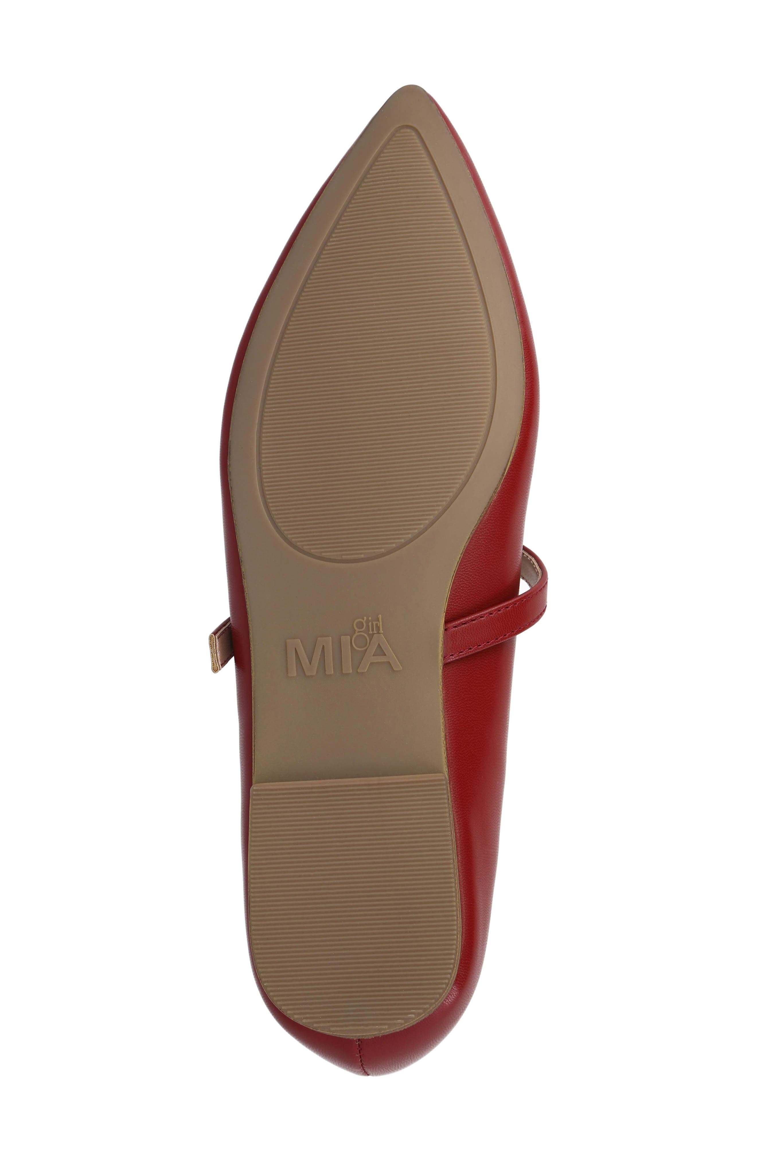 MIA Fionna Mary Jane Flat, Alternate, color, Red