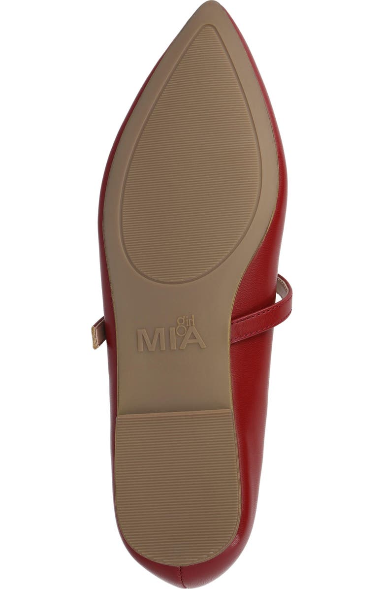 MIA Fionna Mary Jane Flat, Alternate, color, Red