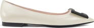 Roger Vivier Gommettine Buckle Pointed Toe Flat