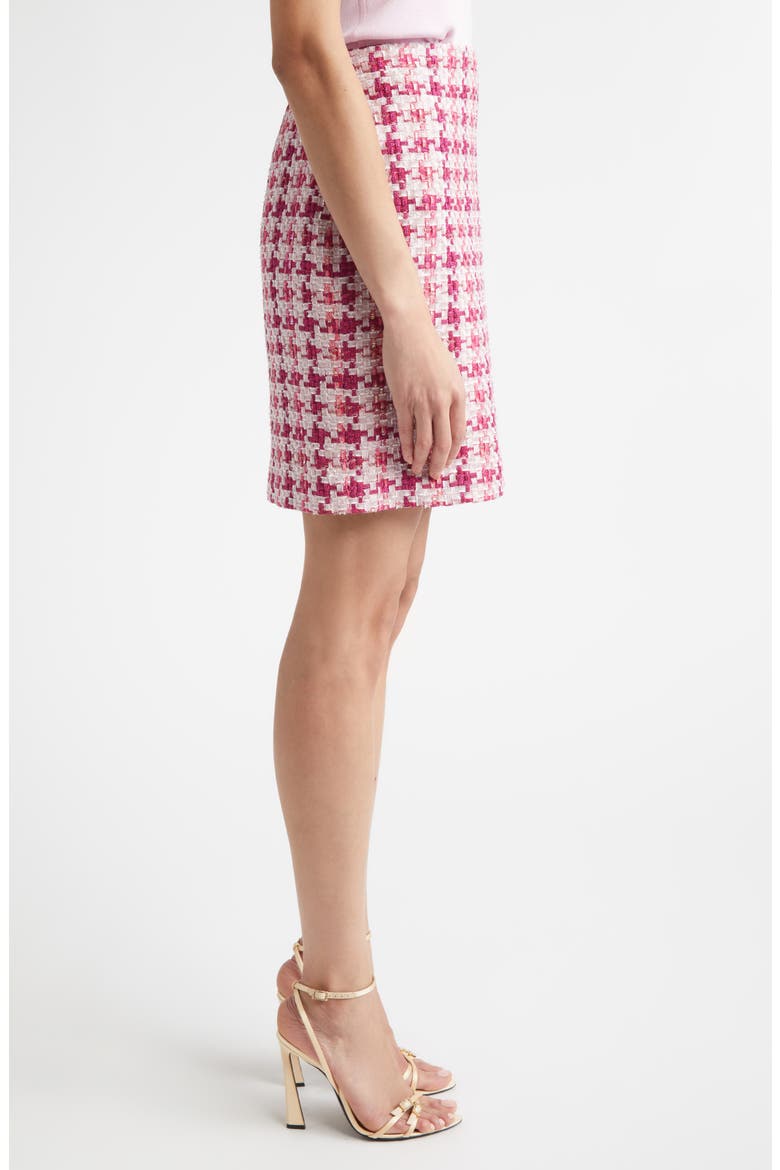 Skyler Ritz Metallic Tweed Skirt, Alternate, color, PEONY / MAGENTA METALLIC MULTI