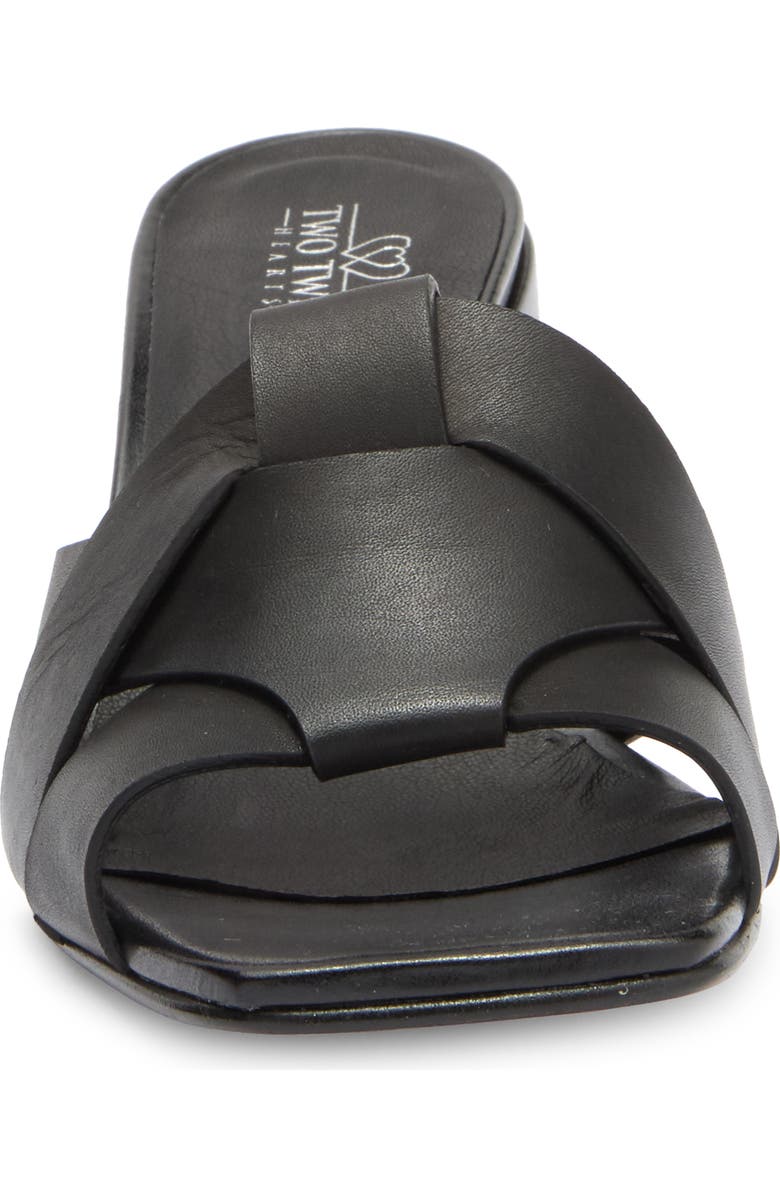 2 Twin Hearts Cross Band Block Heel Sandal, Alternate, color,