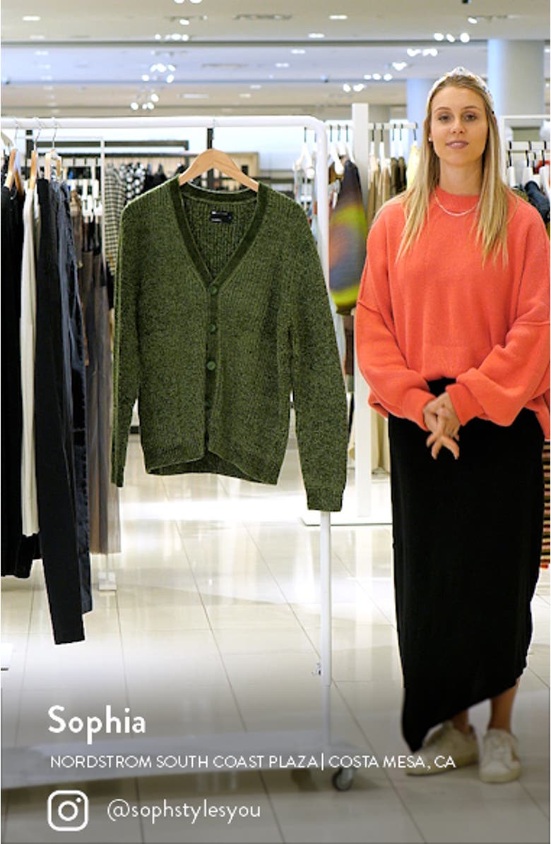 Relaxed Chenille Cardigan, sales video thumbnail