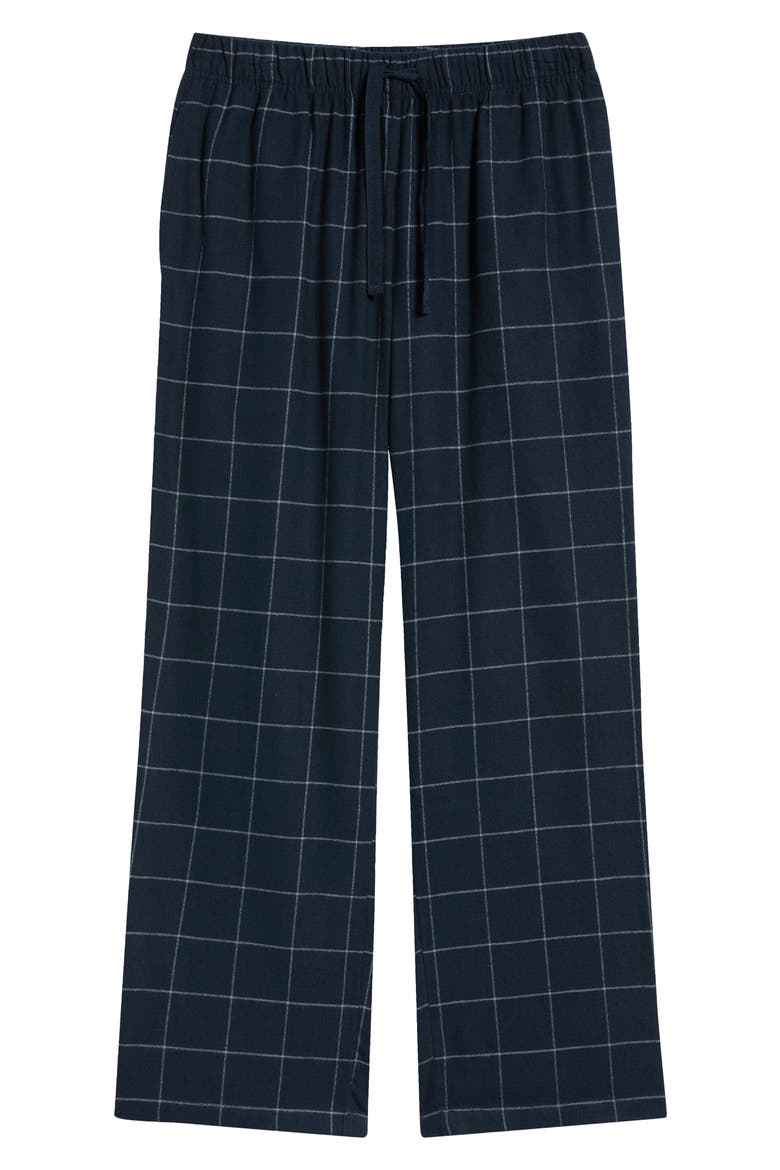 Flannel Pajama Pants, Alternate, color, NAVY NICOLAS CHECK