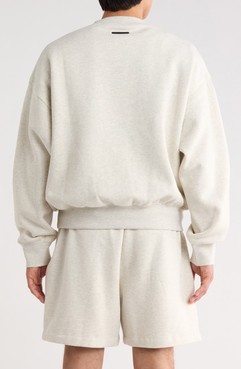 Fear of God Essentials Classic Logo Graphic Sweatshirt, Alternate, color, Oatmeal Heather