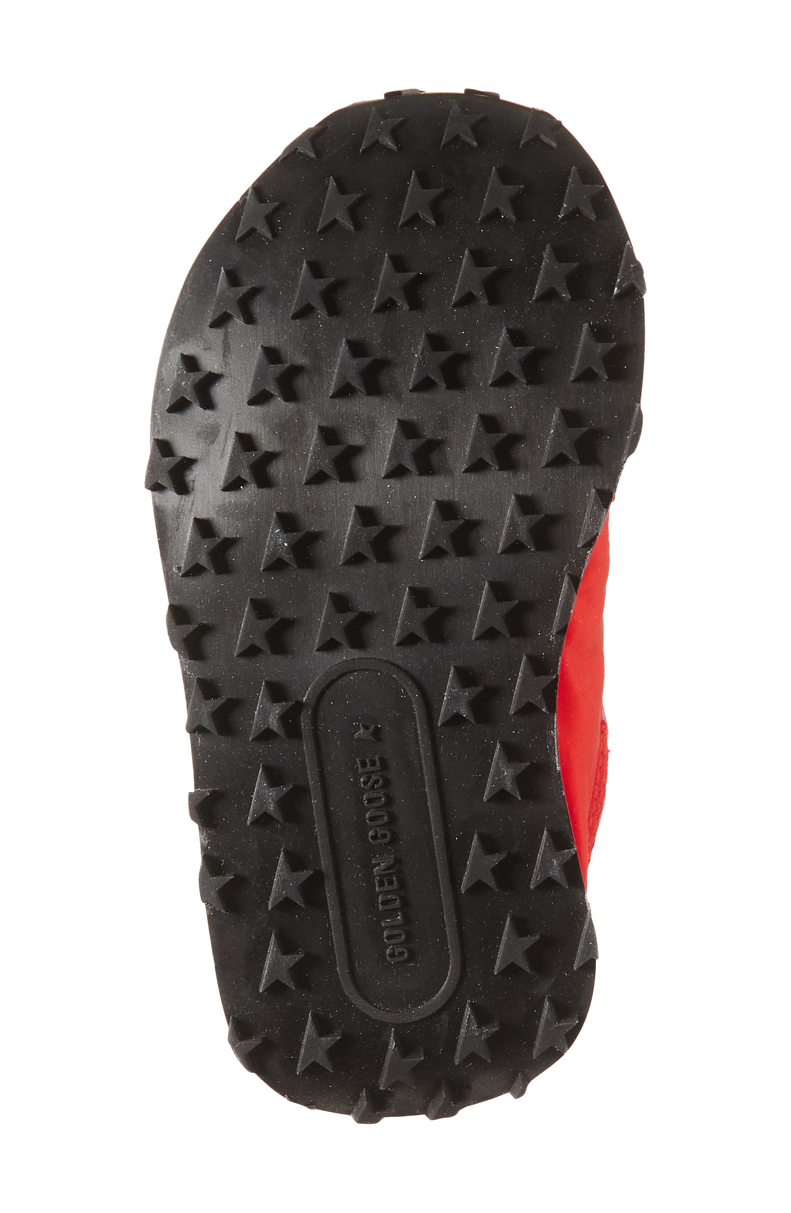 Golden Goose Kids' Running Marathon Mixed Media Sneaker, Alternate, color, Red/ Silver