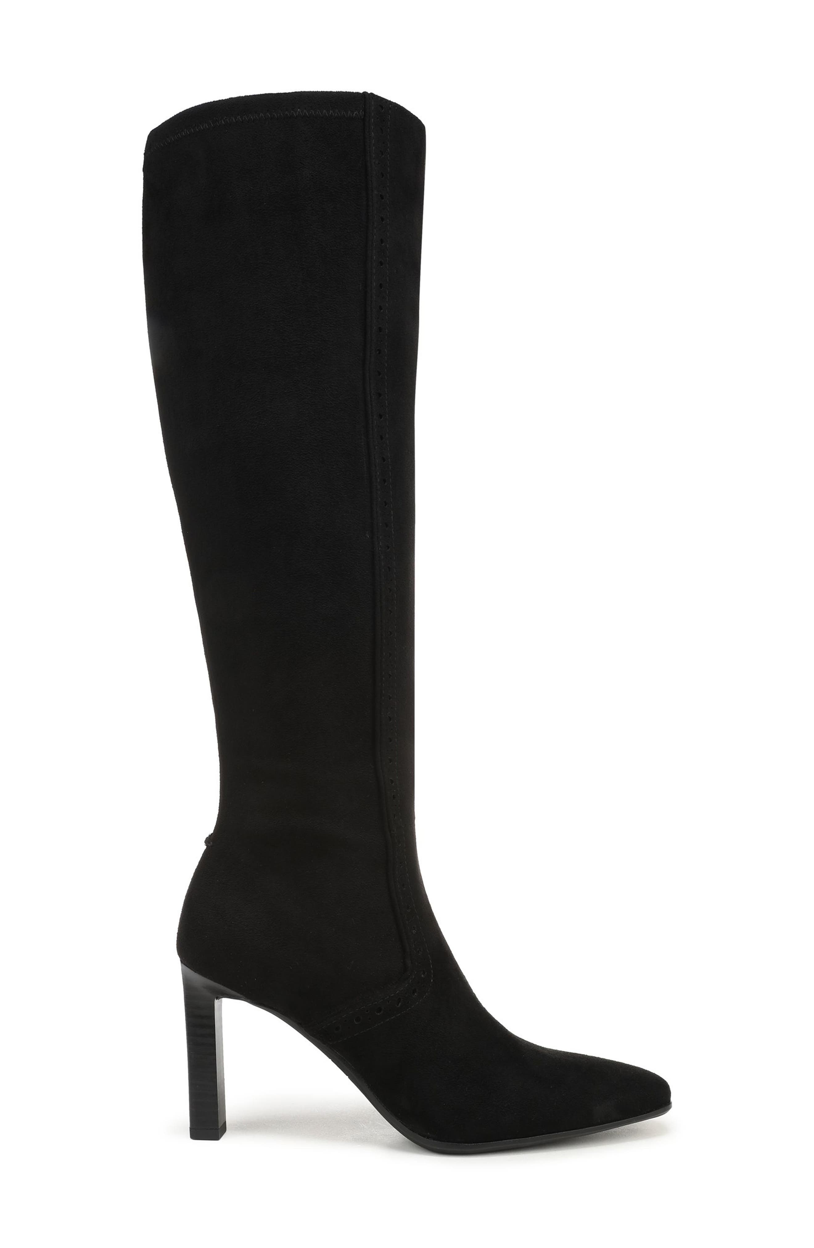 Damiana Knee High Boot, Alternate, color, BLACK SUEDE