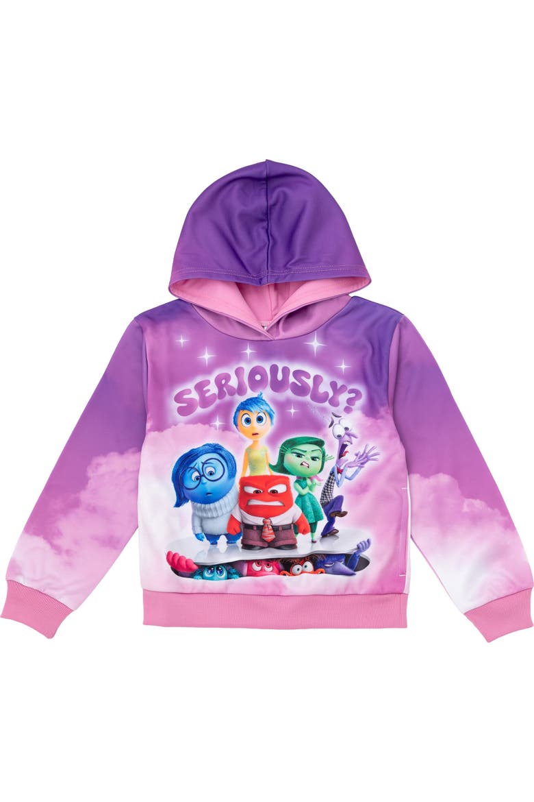 Inside Out Fleece Hooded Sweatshirt, Main, color, Inside Out Magenta