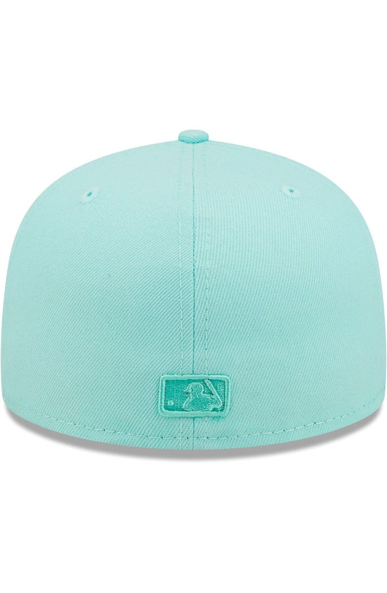 New Era Men's New Era Turquoise Chicago White Sox Icon Color Pack 59FIFTY Fitted Hat, Alternate, color, 
