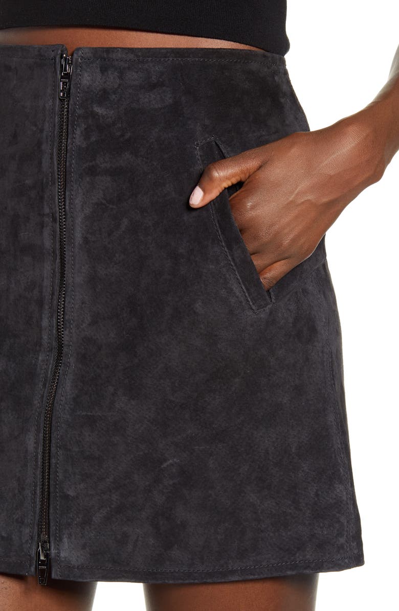 BLANKNYC Suede Miniskirt, Alternate, color, 