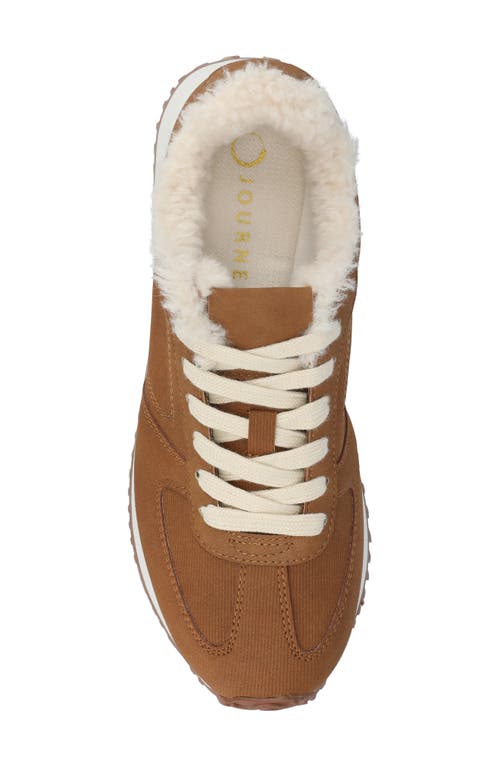 Journee Collection Flow Casual Sneaker In Brown