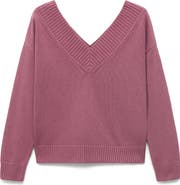 MANGO TEEN Wide V-Neck Cotton Sweater