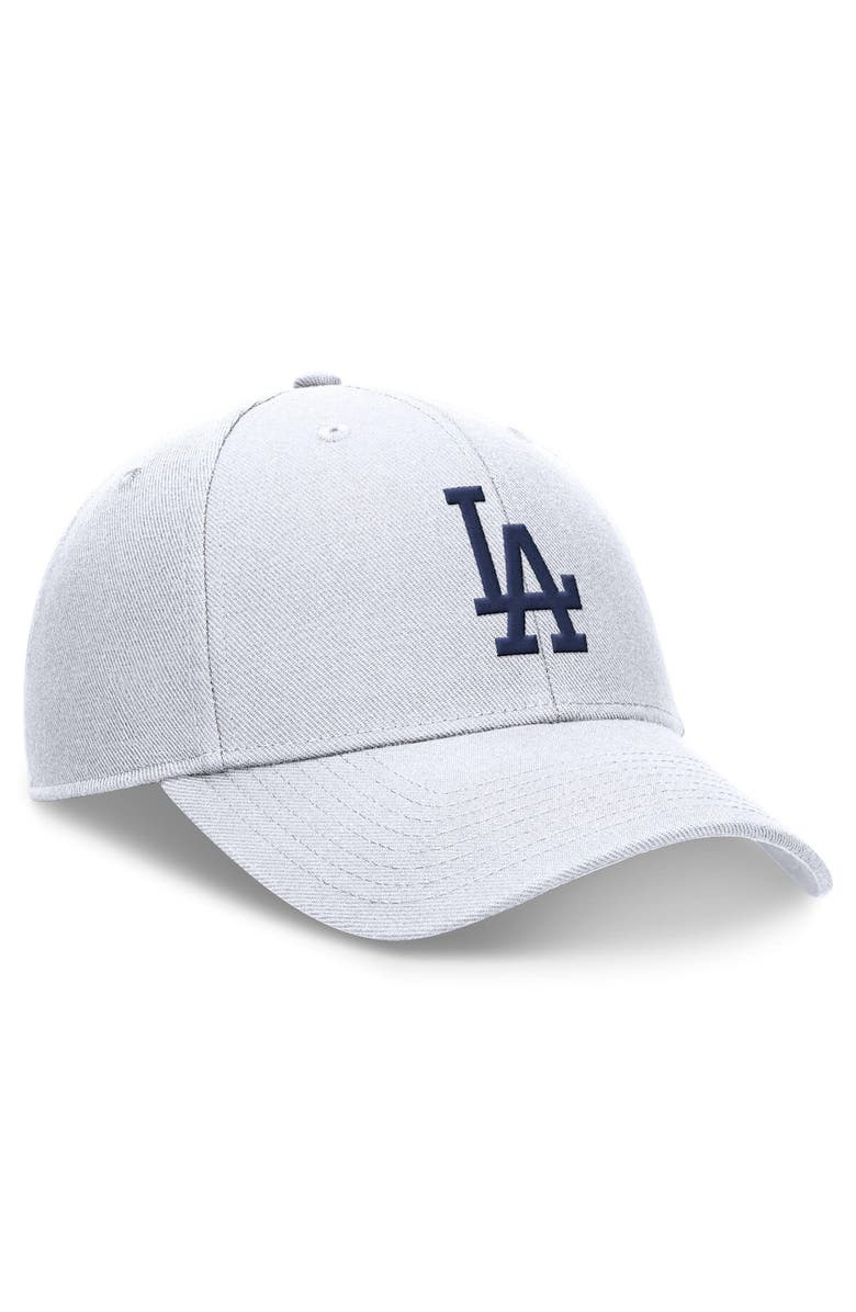 Nike Men's Nike White Los Angeles Dodgers Club Performance Adjustable Hat, Alternate, color, 