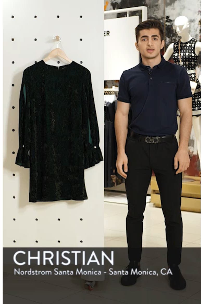 Crushed Velvet Shift Dress video