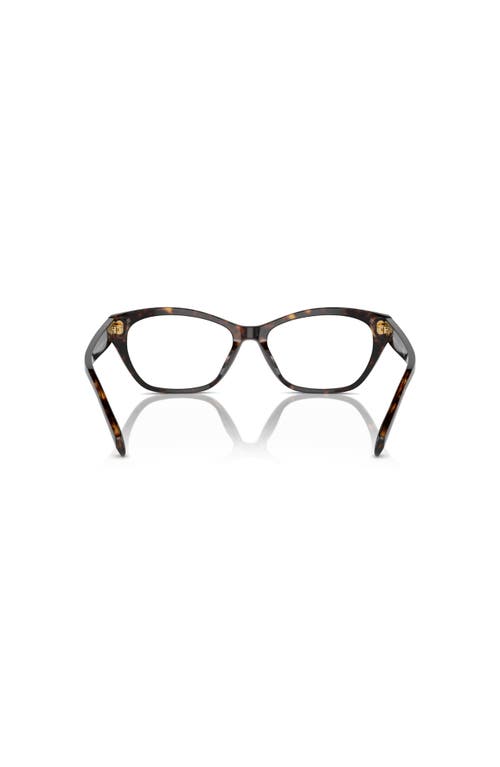 Ralph 55mm Rectangle Optical Glasses In Brown
