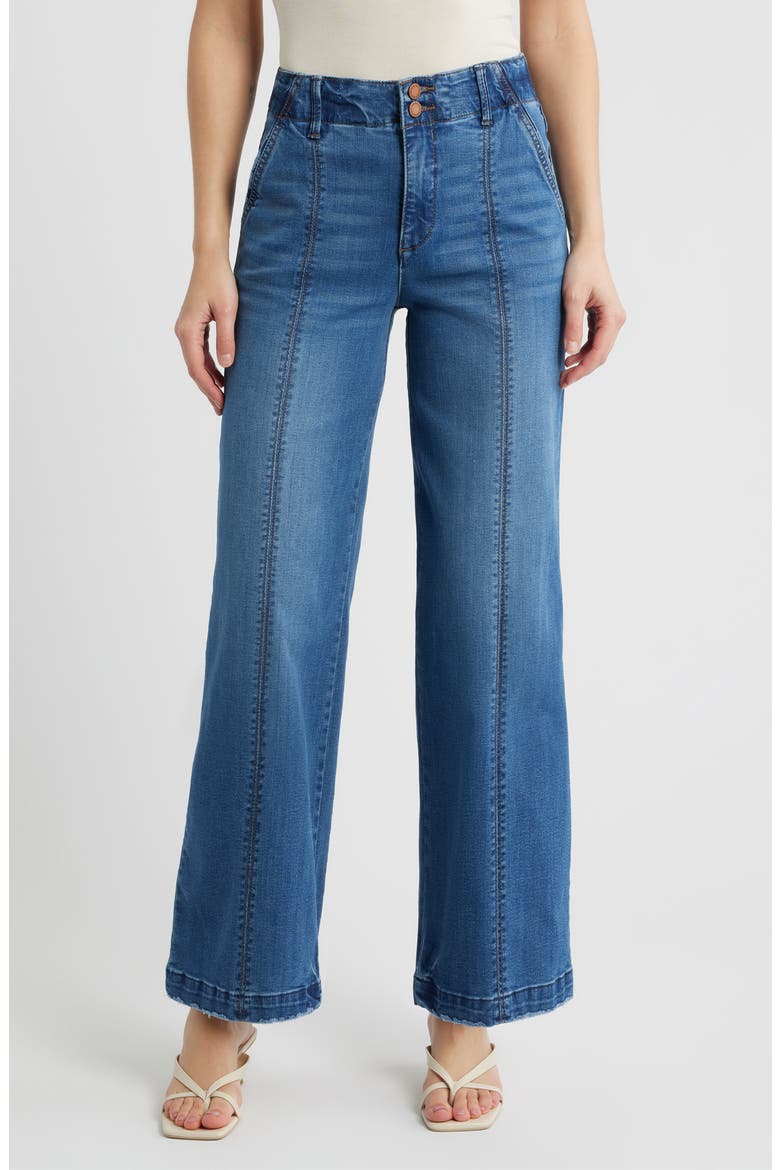 Emma Skyrise Seamed Wide Leg Jeans (Women) | Nordstrom