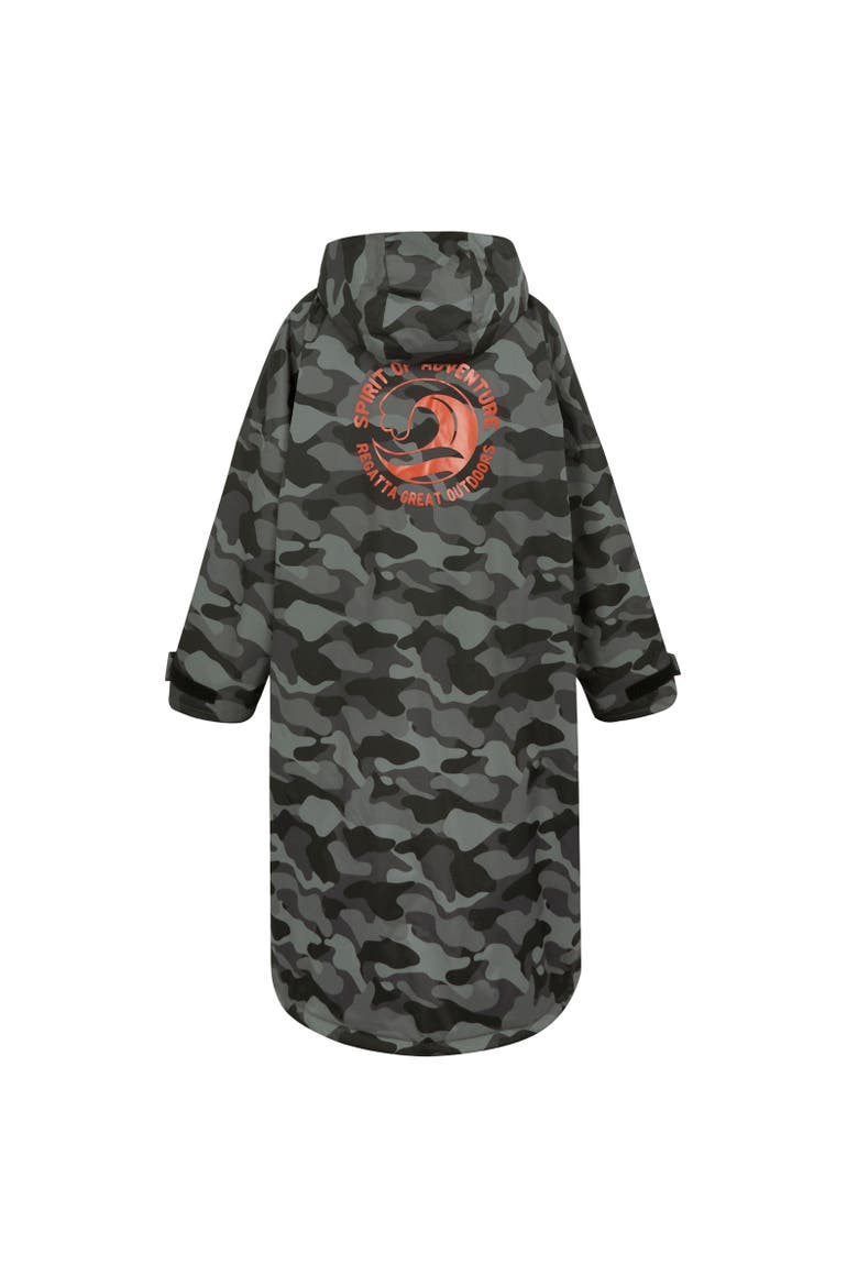 Gender Inclusive Camo Changing Robe, Alternate, color, Gray and Black