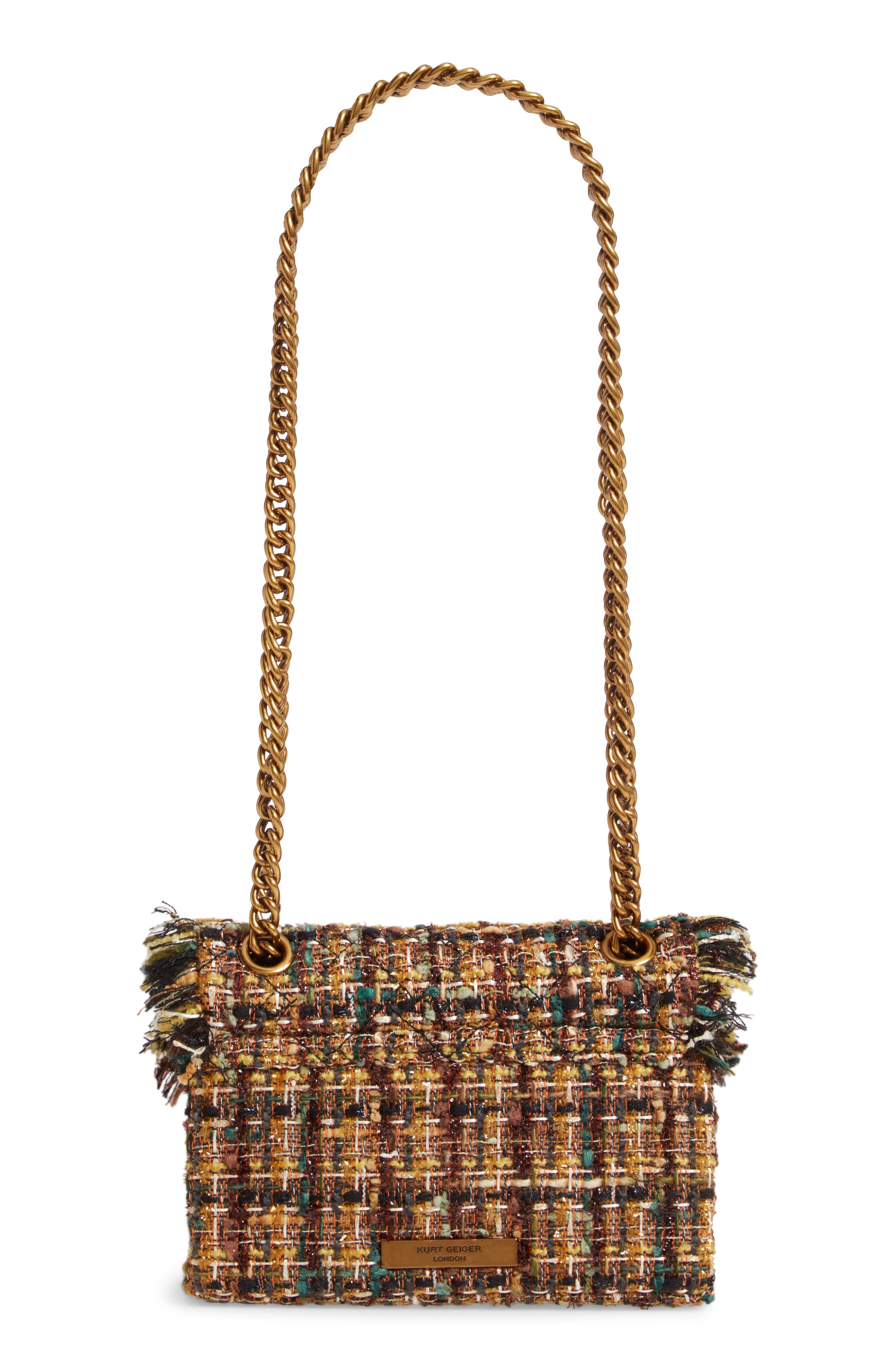 Kurt Geiger London Mini Kensington x Tweed Crossbody Bag, Alternate, color, 