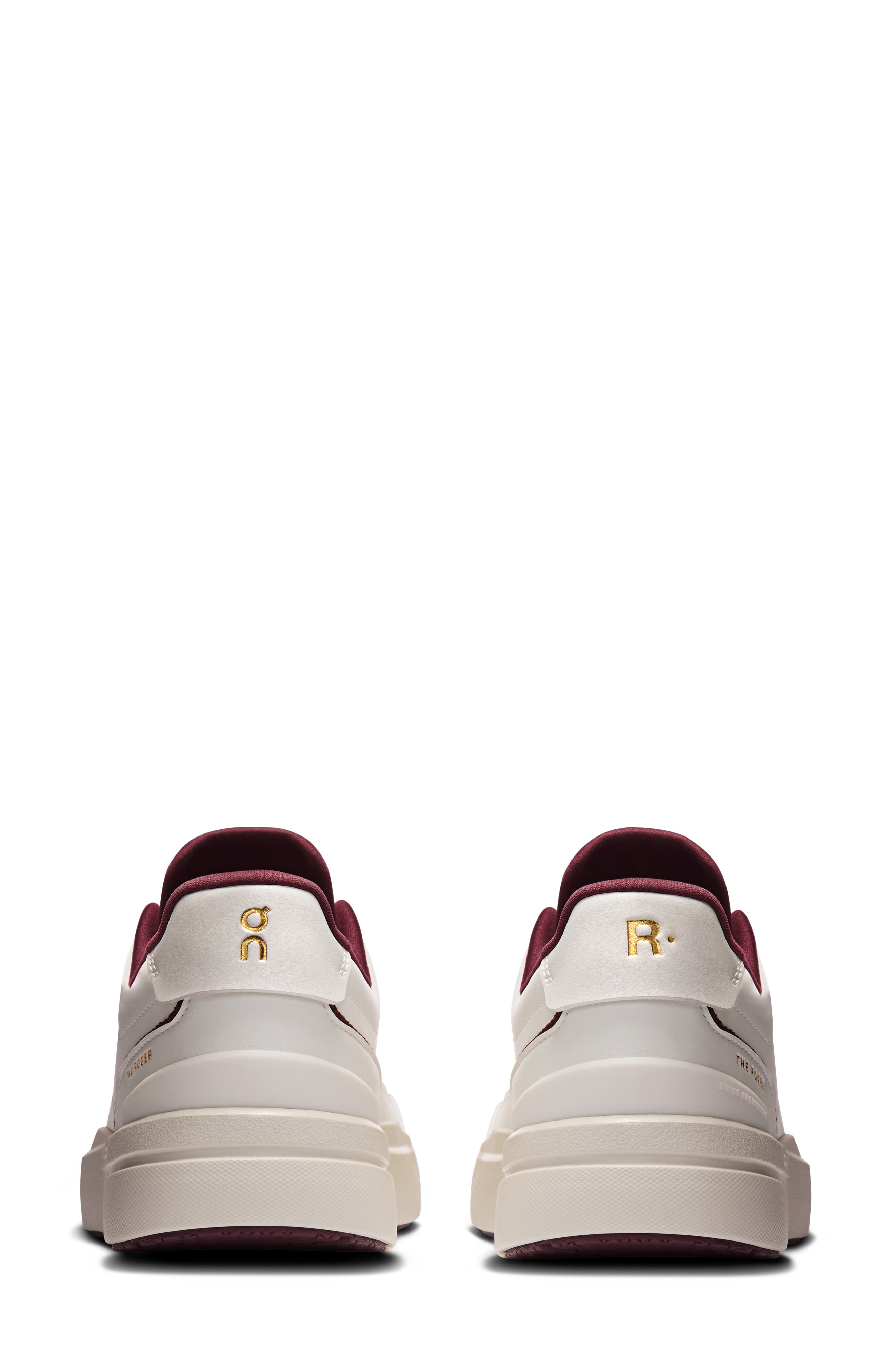 On THE ROGER Centre Court Tennis Sneaker, Alternate, color, Ivory/ Maroon