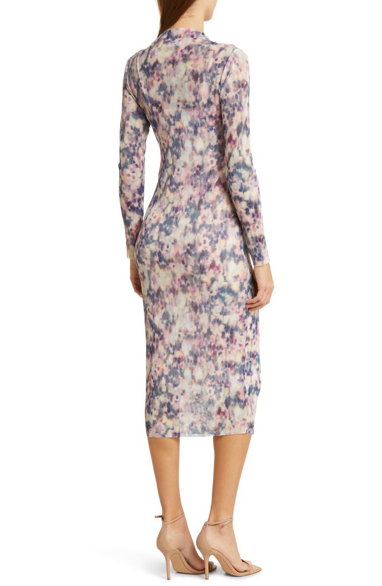 Steve Madden Maya Rib Long Sleeve Midi Dress, Alternate, color,