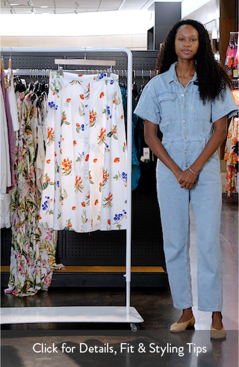 Geneva Cotton Midi Skirt, sales video thumbnail