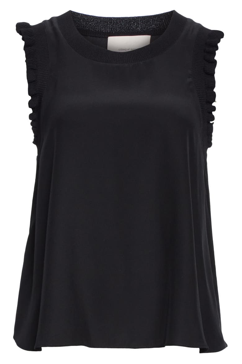 Lenore Silk Blouse, Alternate, color, BLACK