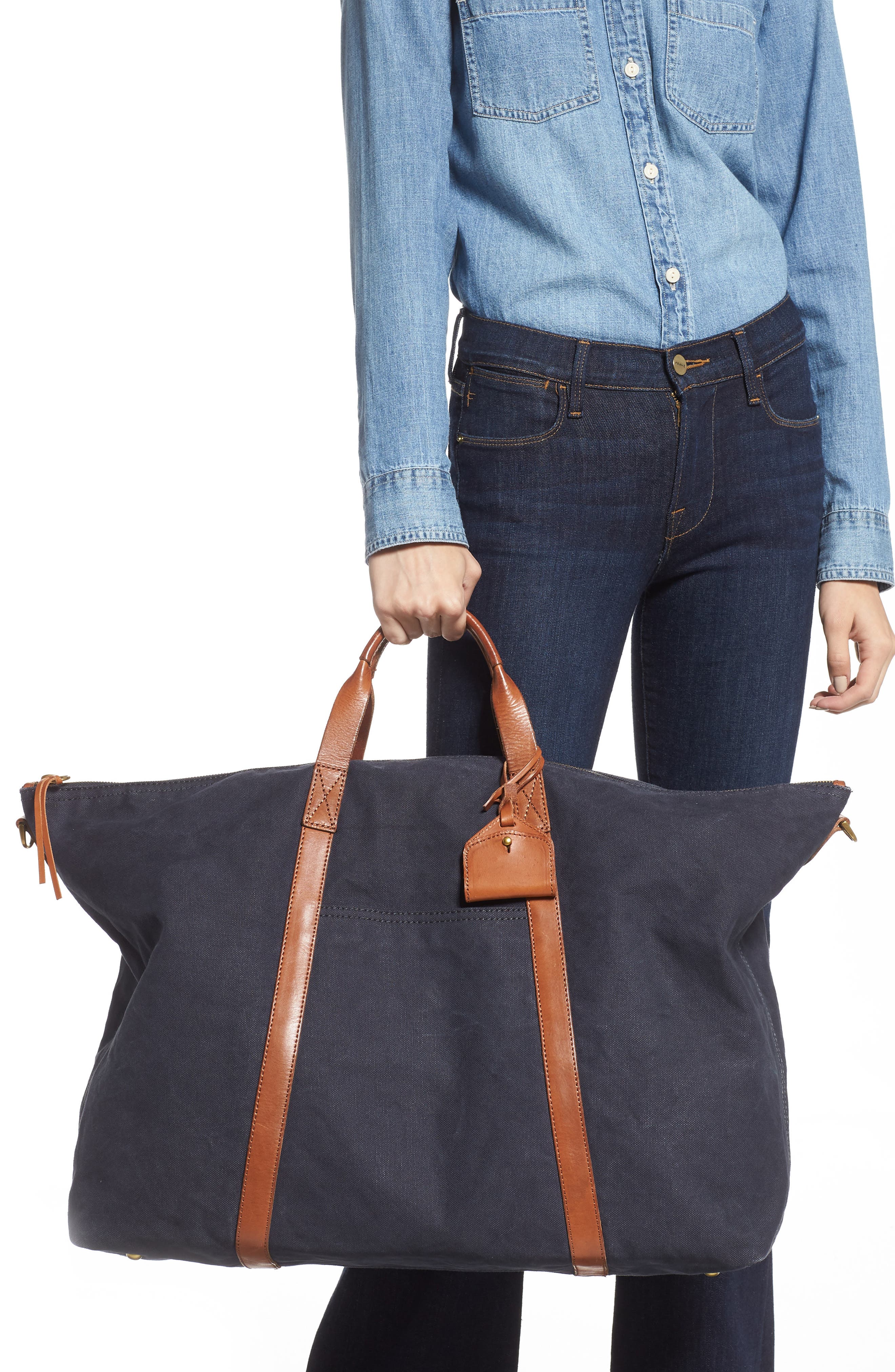 Madewell Canvas Weekend Bag, Alternate, color, 