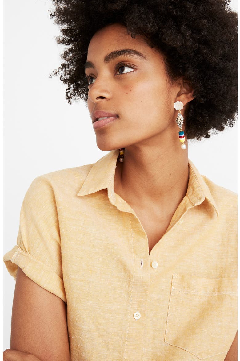 Beachside Statement Earrings, Alternate, color, WHITE/ SHELL MULTI