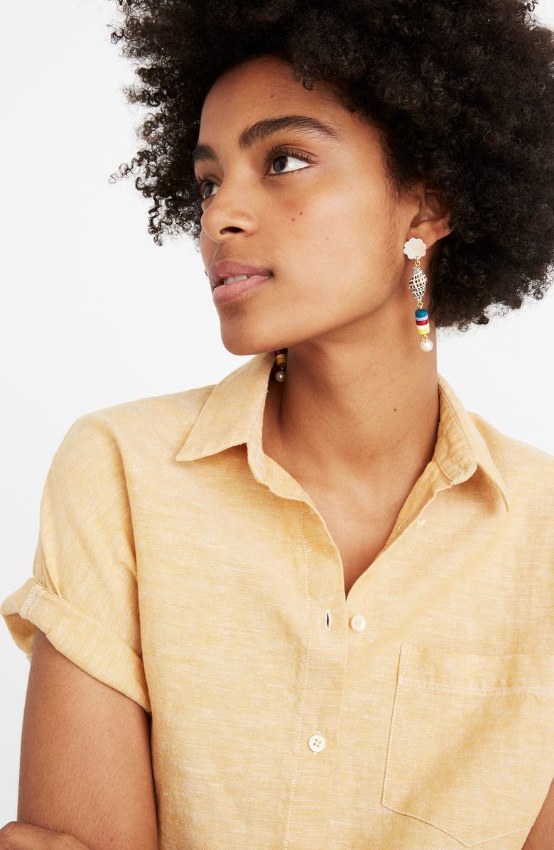 Madewell Beachside Statement Earrings, Alternate, color, 