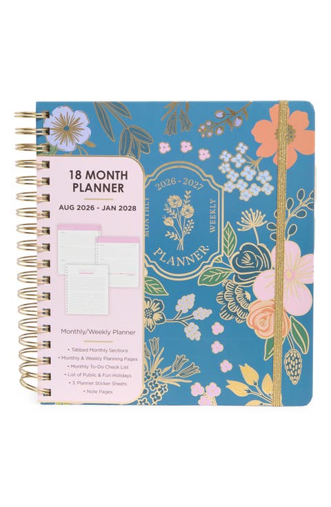 Flower Garden 18-Month Planner
