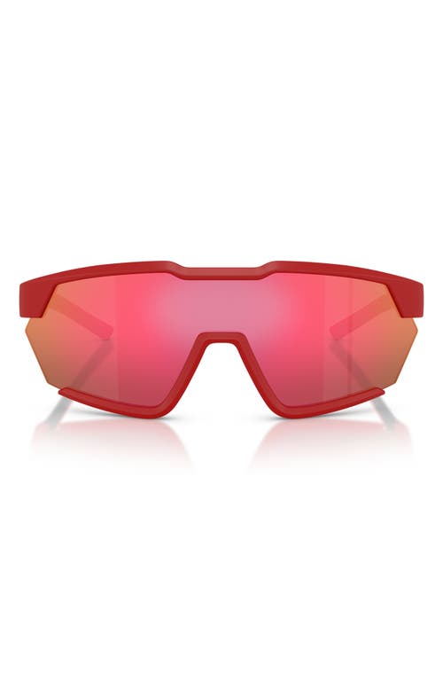 Scuderia Ferrari 41mm Irregular Sunglasses In Matte Red