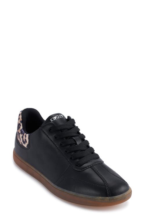 Dkny Seacliff Sneaker In Black/natural Leopard