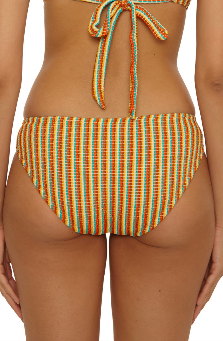 Lucky Brand Ocean Wave Hipster Bikini Bottoms, Alternate, color, Red Multi