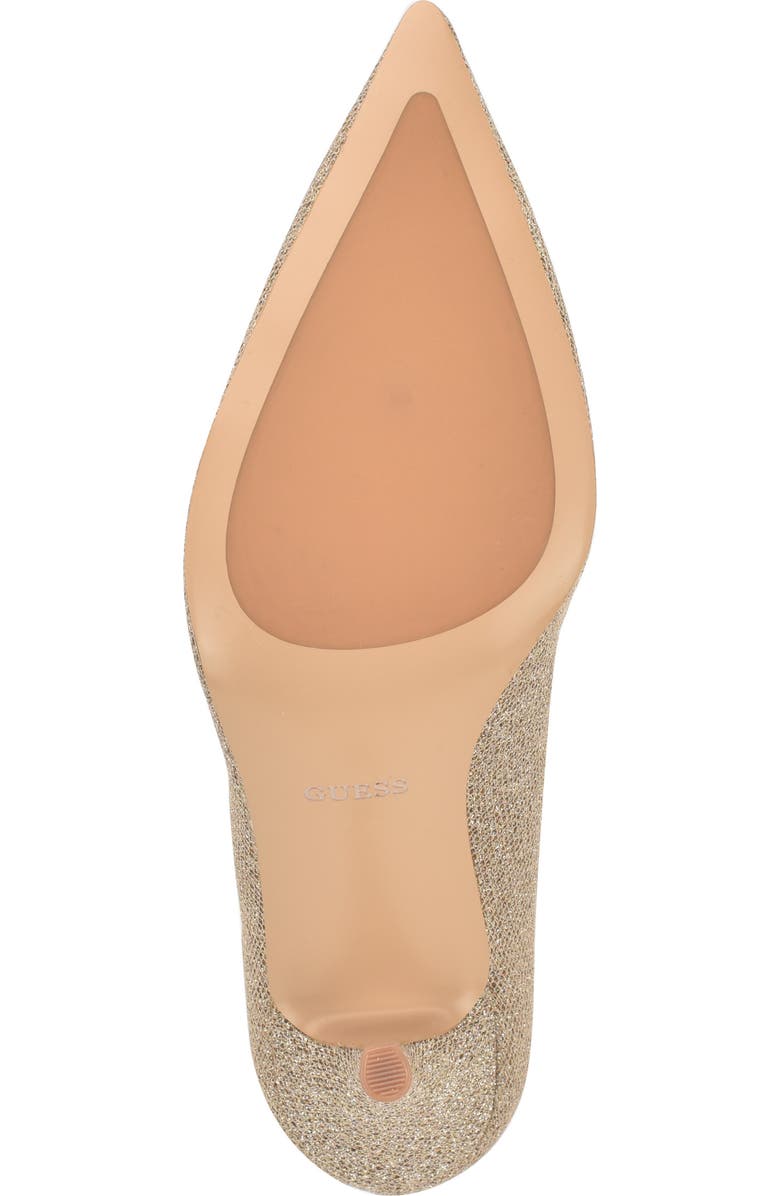 GUESS Prinsen 2 Tweed Pump, Alternate, color, Gold