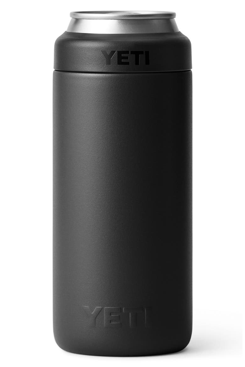 Rambler Colster 12-Ounce Slim Can Cooler, Alternate, color, BLACK
