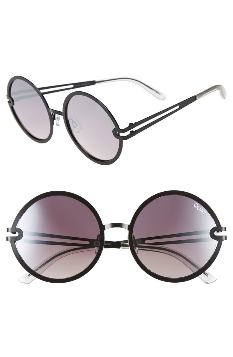 QUAY Australia Ukiyo Round Sunglasses, Main, color,