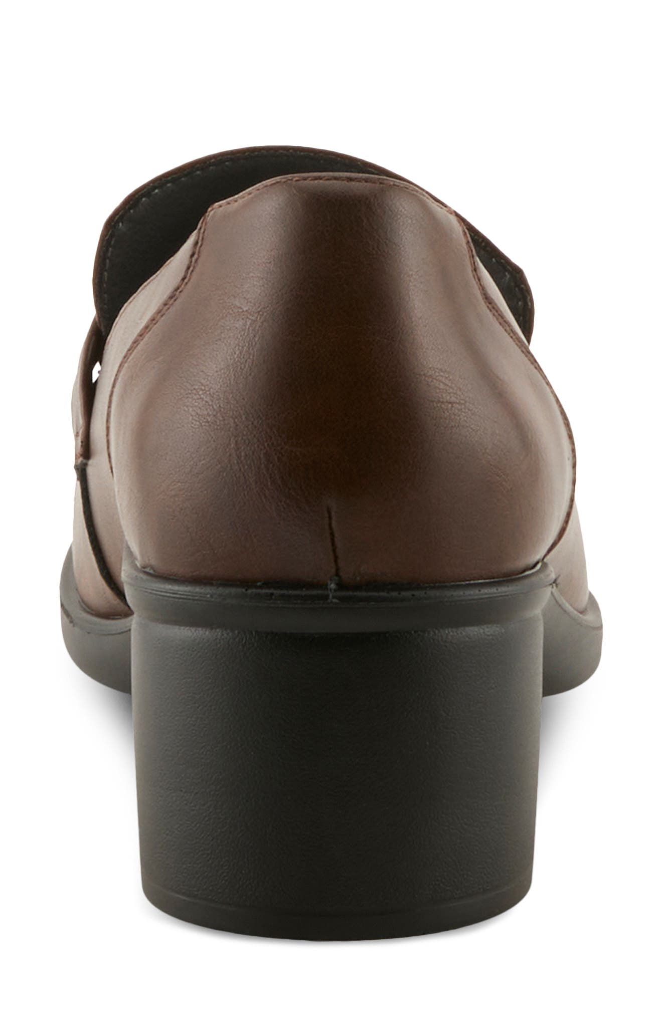 Calderoni Loafer Pump, Alternate, color, BROWN
