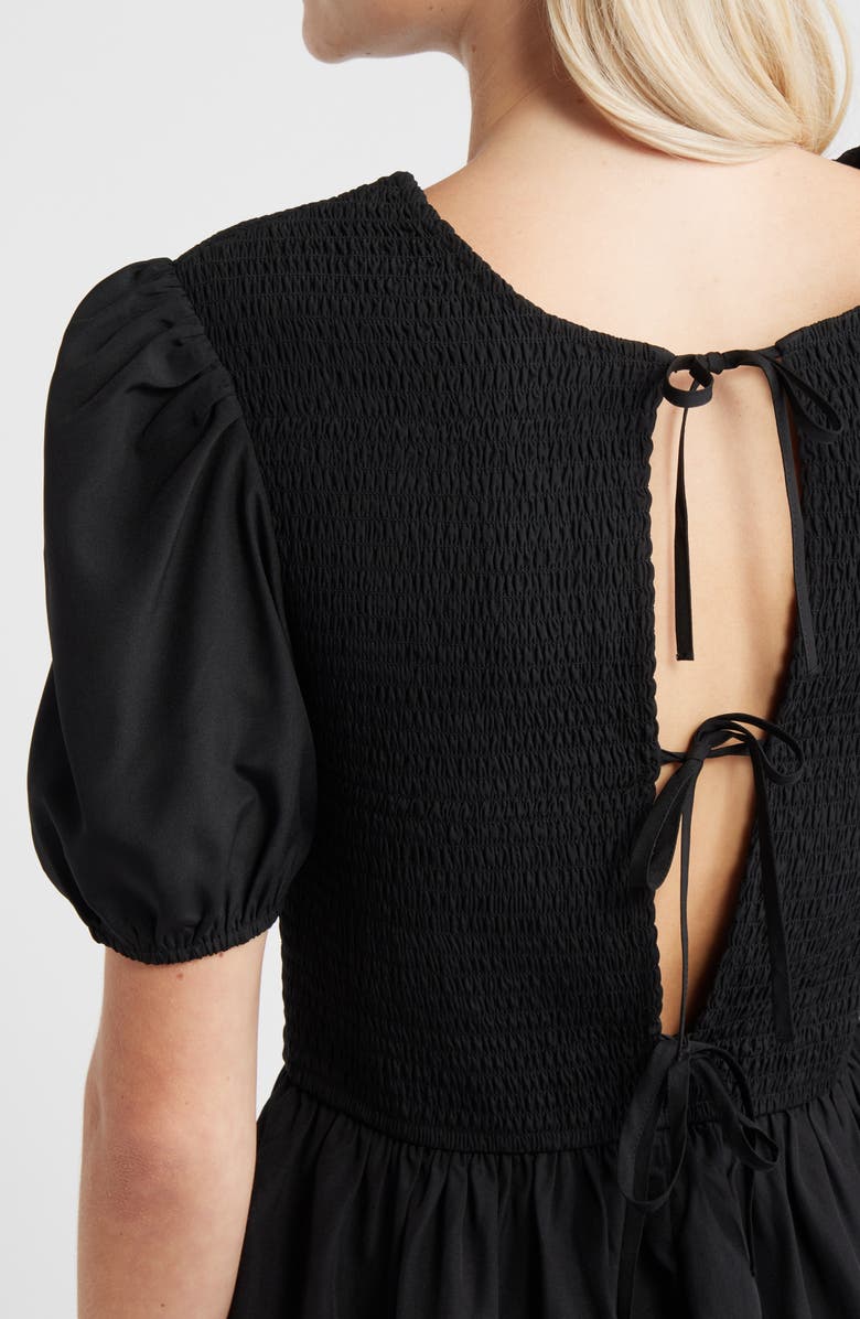 BP. Puff Sleeve Minidress, Alternate, color, Black