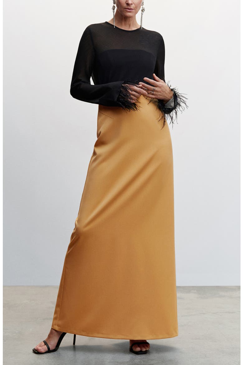 Flowy Maxi Skirt, Alternate, color, ECRU