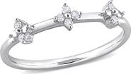 DELMAR Floral Diamond Promise Ring - 0.08 ctw