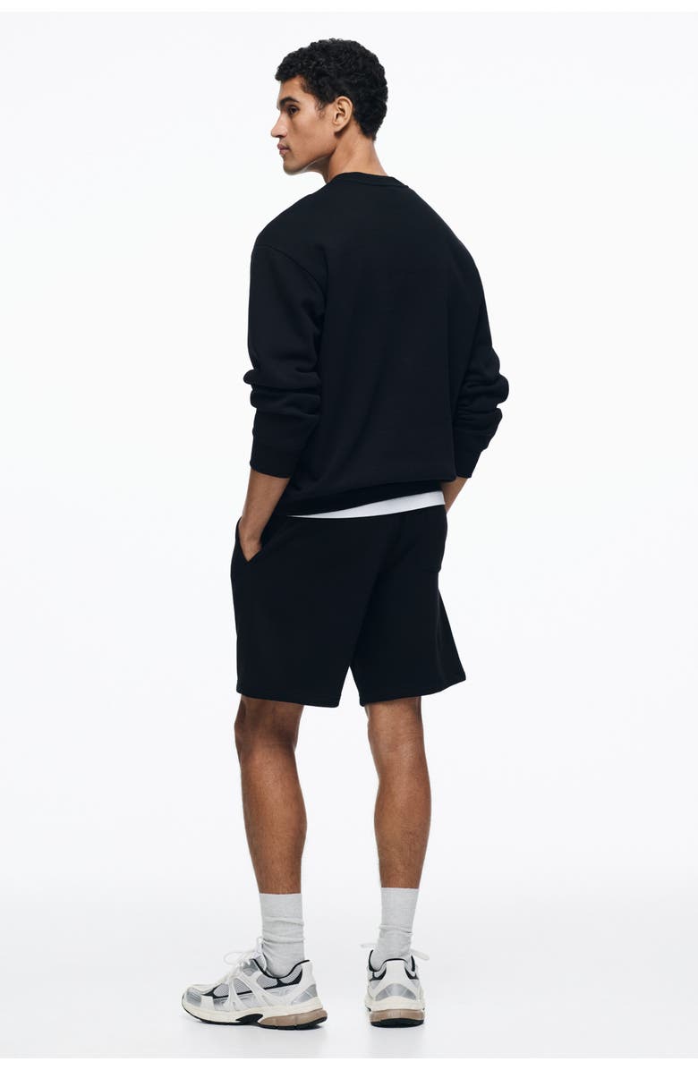 H&M Regular Fit Shorts, Alternate, color, Black