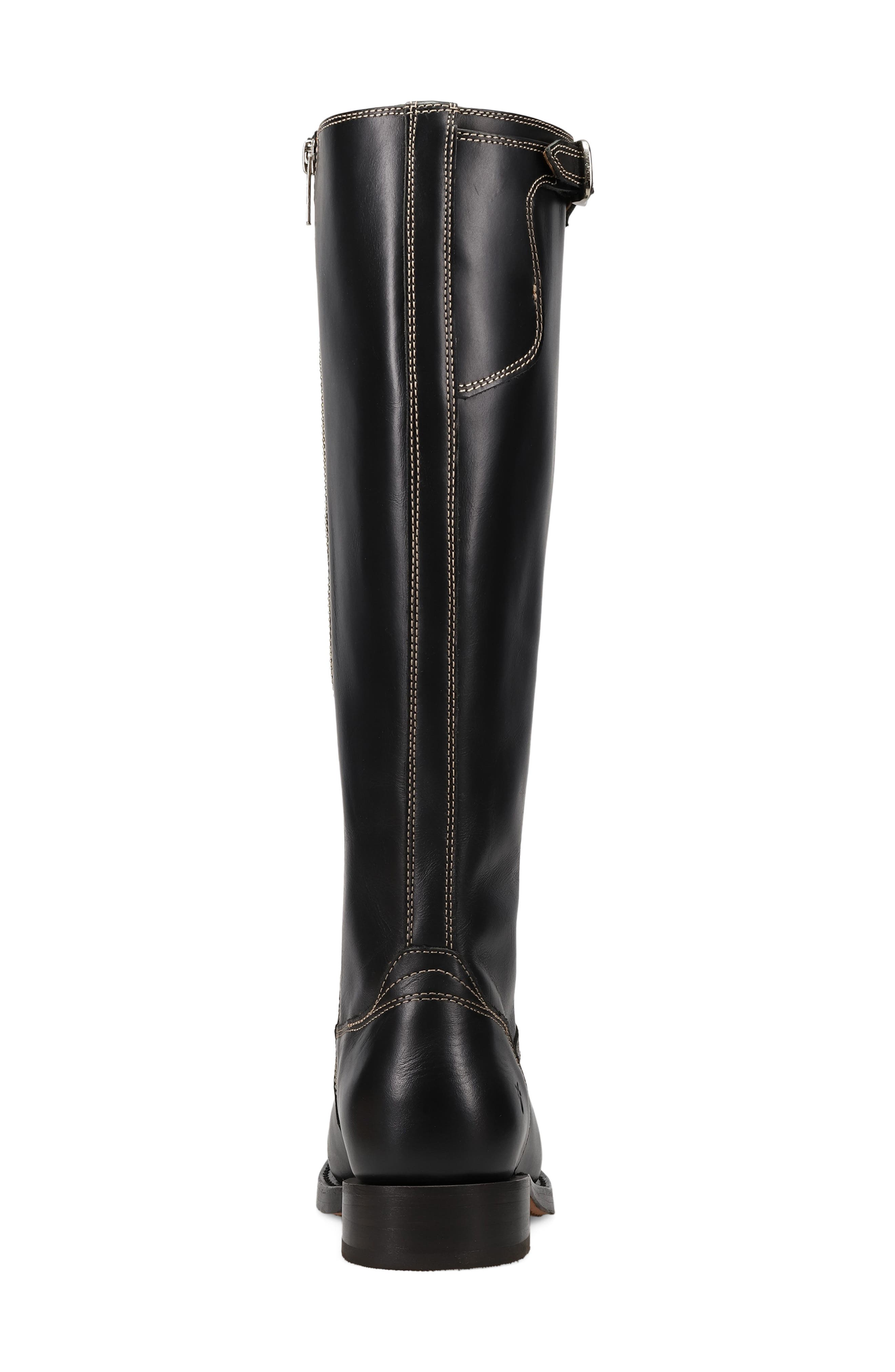 Frye Campus Knee High Riding Boot, Alternate, color, Black