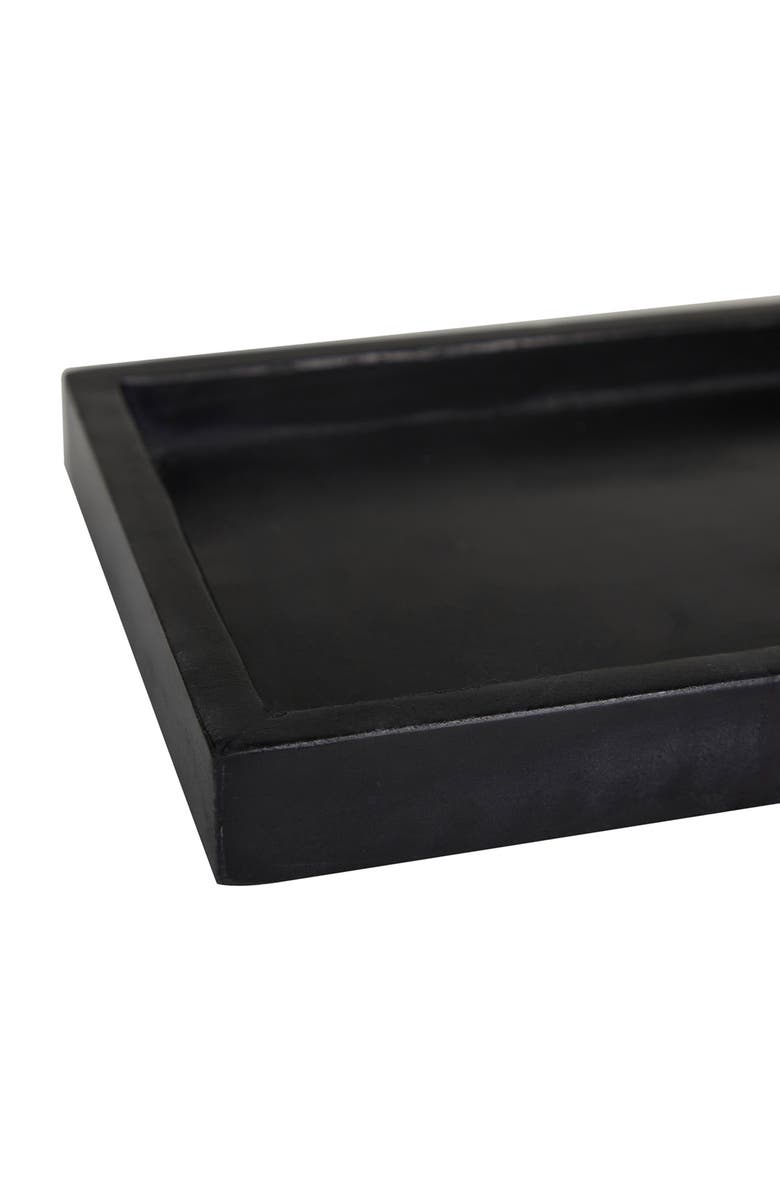VIVIAN LUNE HOME Set of 2 Marble Trays, Alternate, color, Black