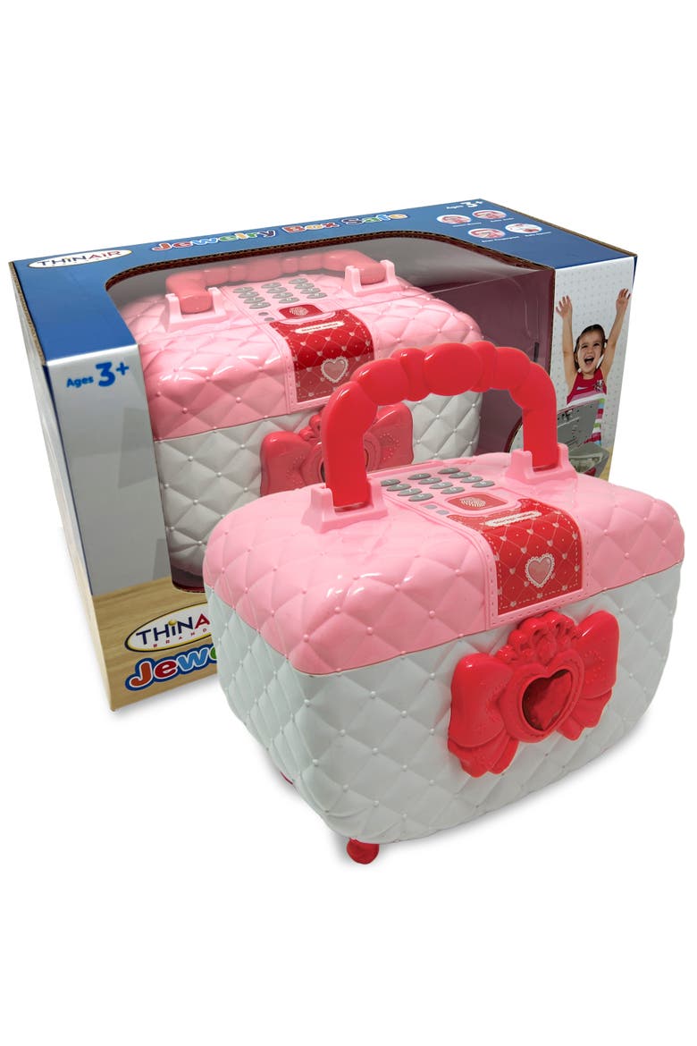Jewelry Box Safe Light & Sound, Pin & Fingerprint Scanner, Main, color, Multicolored