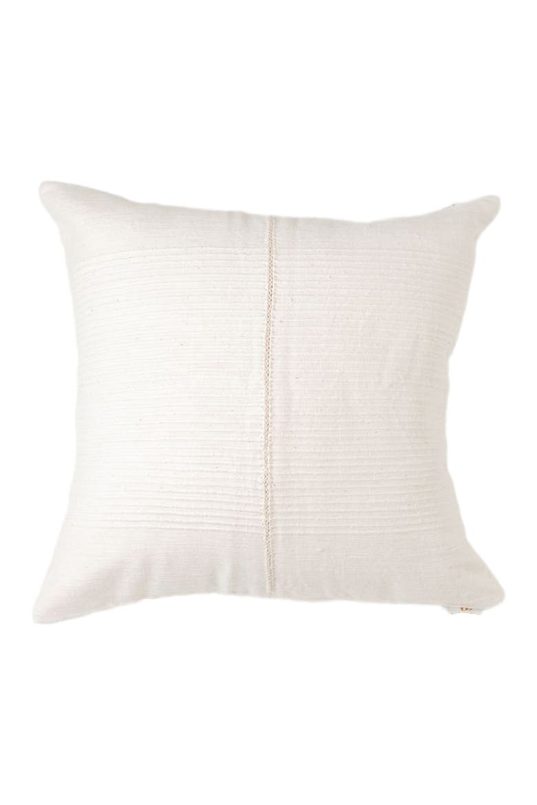 Riviera Hand-Stitch Throw Pillow Cover, Main, color, Natural