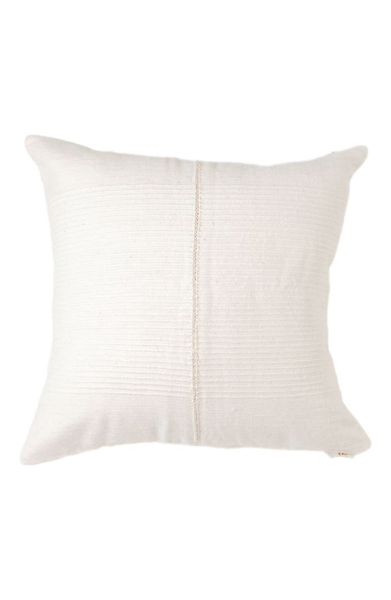 Creative Women Riviera Hand-Stitch Throw Pillow Cover, Main, color, Natural